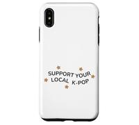 Sostieni il tuo abbigliamento per fan K-Pop locale KPOP regalo per gli amanti della musica Custodia per iPhone XS Max
