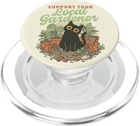Sostieni il tuo gatto amante delle piante botaniche del giardiniere locale PopSockets PopGrip per MagSafe