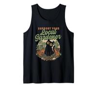 Sostieni Il Tuo Gatto botanico Amante delle Piante da Giardiniere Locale Canotta