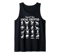 Sostieni Il Tuo Grafico delle Creature leggendarie criptidiche Locali Canotta
