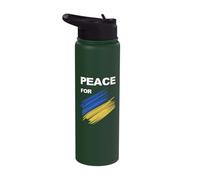 Sostieni la pace in Ucraina La pace per il popolo ucraino Stainless Steel Insulated Water Bottle