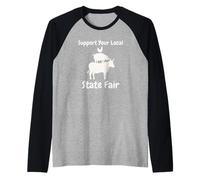 Sostieni la Tua Vita agricola di Campagna Fiera dello Stato Locale Maglia con Maniche Raglan