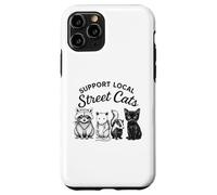 Sostieni Local Street Cats Funny Animal Mischief Custodia per iPhone 11 Pro