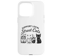 Sostieni Local Street Cats Funny Animal Mischief Custodia per iPhone 15 Pro Max