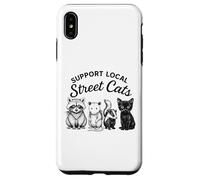 Sostieni Local Street Cats Funny Animal Mischief Custodia per iPhone XS Max