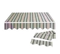 sostituire il tessuto con la tenda solare, Tela di ricambio for tenda da sole multicolore, dimensioni da 200x150 cm a 500x300 cm(Natural,10x8ft/300x250cm)