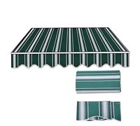 sostituire il tessuto con la tenda solare, Tela di ricambio for tenda da sole multicolore, dimensioni da 200x150 cm a 500x300 cm(Green,13x5ft/400x150cm)
