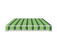 sostituire il tessuto con la tenda solare, Tessuto sostitutivo for tenda da sole solo multicolore, dimensioni multiple(Green,20x10ft/600x300cm)