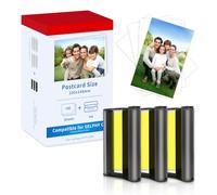 Sostituire Per Canon Selphy CP 1300 cp1500 Carta Fotografica KP-108IN 3115B001(AA) Cartuccia e Carta, Compatibile con Canon Selphy CP1500 CP1300 CP1200 CP910, 3 Cartucce d'inchiostro con 108 carte