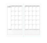 Sostituisci il taccuino rilegato all'interno con un piano mensile standard di personalità nostalgico retrò squisita