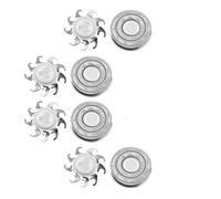 Sostituisci L'accessorio Del Rasoio, 4 Lame Di Ricambio For Rasoio A Testina Compatibili Con Skull Shaver, Compatibili Con Pitbull, Serie A 4 Testine E Serie A 3 Testine(4S PCS)