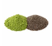 Sostituto del pasto in polvere con semi di chia e cavolo riccio, per dieta