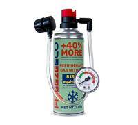 Sostituto del refrigerante r134a, ricarica climatizzatore, r134a gas refrigerante sostitutivo auto FREEZEECO 2in1 HOBBY con tubo flessibile integrato con manometro