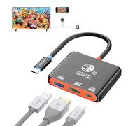 Sostituto Dock per Switch 2, 4K@60Hz HDR, 100W PD, USB-A 3.1 10Gbps, Dock Portatile per Viaggi e Gaming, Dissipazione in Alluminio Perfetto per Steam Deck, Switch OLED/2/1, Supporta l'ultimo Firmware