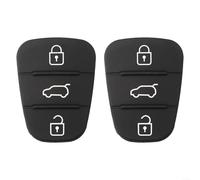 Sostituzione 3 Pulsante Gomma Chiave Case 2 Pack per Hyundai I10 I20 Per I30 e CEE'D Modello 2012 Chiavi Remote