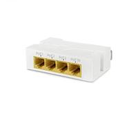 Sostituzione 4Port Gigabit POE Extender 1000M 1 a 3 Ripetitore di Interruttore di Rete IEEE802.3Af/At Plug&Play per PoE Switch NVR IP Camera AP
