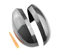 Sostituzione Automatica UNA Coppia Copertura Specchietto Retrovisore Laterale Custodia Per Calotta Per VW Per Tiguan 2008-2014 2015(Carbon black)