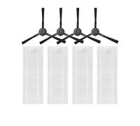 Sostituzione Compatibile con 360 S10 X100 Max Robot Aspirapolvere Accessorio di Ricambio Spazzola Principale Spazzola Laterale Filtro HEPA Panno straccio (Color : Set E)