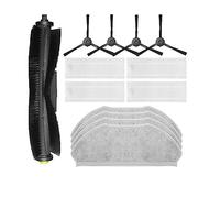 Sostituzione Compatibile con 360 S10 X100 Max Robot Aspirapolvere Accessorio di Ricambio Spazzola Principale Spazzola Laterale Filtro HEPA Panno straccio (Color : Set D)