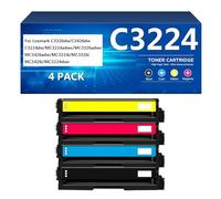 Sostituzione Compatibile con Cartuccia del Toner C3224 per C3210K0 C3210C0 per Lexmark C3326DW C3426DW C3224DW MC3224ADWE MC3326ADWE MC3426ADW MC3224i MC3326I MC3426I MC3224DWE Stampter, 4 Pcs,1set-S