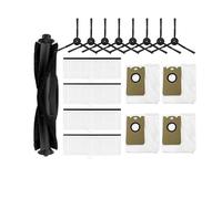 Sostituzione compatibile for HONITURE Q6 Pro Robot aspirapolvere Pezzi di ricambio Accessori, Spazzola principale Spazzola laterale Filtro Hepa Mop Rag Sacchetto for la polvere (Color : Set I)