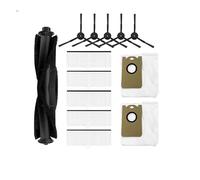 Sostituzione compatibile for HONITURE Q6 Pro Robot aspirapolvere Pezzi di ricambio Accessori, Spazzola principale Spazzola laterale Filtro Hepa Mop Rag Sacchetto for la polvere (Color : Set D)