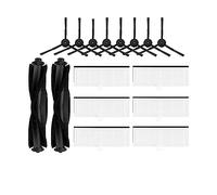 Sostituzione compatibile for HONITURE Q6 Pro Robot aspirapolvere Pezzi di ricambio Accessori, Spazzola principale Spazzola laterale Filtro Hepa Mop Rag Sacchetto for la polvere (Color : Set K)