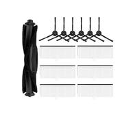 Sostituzione compatibile for HONITURE Q6 Pro Robot aspirapolvere Pezzi di ricambio Accessori, Spazzola principale Spazzola laterale Filtro Hepa Mop Rag Sacchetto for la polvere (Color : Set E)