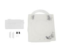 Sostituzione console di gioco, custodia in plastica ABS per console NGC GC DOL 001 DOL101 con due pannelli di uscita posteriori Copertura protettiva di facile installazione (Bianco trasparente)