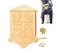 Sostituzione cordiera per mandolino - Ponte cordiera per mandolino a 8 corde con fibbia e viti, parti di ricambio durevoli per strumenti musicali | Festival All'aperto Aula Party Spettacolo teatrale S