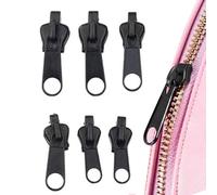 Sostituzione Cursore Zip - 6 Pezzi Materiali Per Cucito E Artigianato Rimovibili E Riutilizzabili - Cursore Per La Sostituzione Istantanea Delle Cerniere | per Arti e Mestieri Giacca Valigie Borse