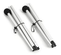 Sostituzione dei pali della tenda in alluminio, impostare 2 6, 6 piedi di sostituzione pieghevole pali della tenda da sole con corde legne kit di riparazione a palo leggero per campeggio, escursioni