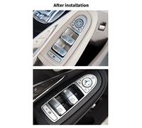 Sostituzione del coperchio dell'interruttore dell'alzacristallo elettrico del PC in ABS Premium per Classe C W205 Classe GLC W213 2015 2023 Copertura a spinta per il controllo (anteriore sinistro 1)