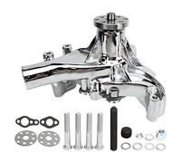 Sostituzione del di raffreddamento del motore per impieghi gravosi in alluminio ad alte prestazioni con pompa dell'acqua lunga per motori Chevy SB 283 327 350 383 400 V8 modelli (Elettrolitico)