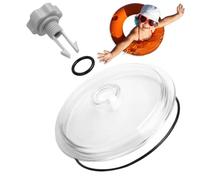Sostituzione del filtro di sabbia - copertura del coperchio della trappola per foglie della piscina, coperchio a perdite | Set di guarnizioni compatibili, coperchio rinforzato, attrezzatura per pool
