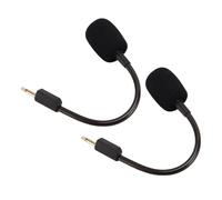 Sostituzione del Microfono, 2 PC da 3,5 Mm Boom Microphone Game, Compatibile con Cuffie da Gioco Blackshark V2 / V2 Pro/V 2 SE, Cavo OFC con Schiuma (BLACK)