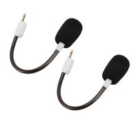 Sostituzione del Microfono, 2 PC da 3,5 Mm Boom Microphone Game, Compatibile con Cuffie da Gioco Blackshark V2 / V2 Pro/V 2 SE, Cavo OFC con Schiuma (WHITE)