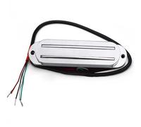 sostituzione Del Pickup Per Chitarra Elettrica Alnico V Twin Blade Mini Humbucker Pickup Dual Rail 9K Per Chitarra Elettrica Sostituzione Multicolore(Silver)