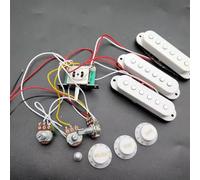 sostituzione Del Pickup Per Chitarra Elettrica Cablaggio Per Pickup Per Chitarra Elettrica, Interruttore A 5 Vie Precablato Pickup SSS 2T1V Per Chitarra Elettrica ST(White)