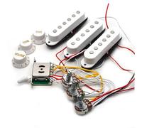 sostituzione Del Pickup Per Chitarra Elettrica Cablaggio Per Pickup Per Chitarra Elettrica Interruttore A 5 Vie Precablato Pickup SSS 2T1V Per Chitarra Elettrica ST(White)