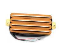 sostituzione Del Pickup Per Chitarra Elettrica Hot Rail 2-Dual Blade Chitarra Elettrica 18K High Output Track Type Quattro Bobine Humbucker Pickup Multicolore(Orange)