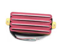 sostituzione Del Pickup Per Chitarra Elettrica Hot Rail 2-Dual Blade Chitarra Elettrica 18K High Output Track Type Quattro Bobine Humbucker Pickup Multicolore(Pink)