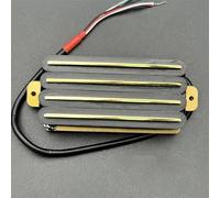 sostituzione Del Pickup Per Chitarra Elettrica Hot Rail 2-Dual Blade Chitarra Elettrica High-Output Track Type Pickup Humbucker A Quattro Bobine Nero 18K(B)