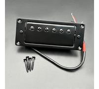 sostituzione Del Pickup Per Chitarra Elettrica Mini Humbucker 68X29MM 6 Fori Chitarra Elettrica Pickup Coil Splitting Pickup Per Chitarra LP (Manico E Ponte Sono Universali)(Black 1PC)