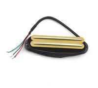 sostituzione Del Pickup Per Chitarra Elettrica Multi Colour Alnico 5 Twin Blade Humbucker Mini Double Coil Pickup 9K Per ST Single Size Pickup Parti Per Chitarra Elettrica(Yellow 2)
