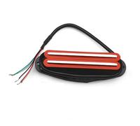 sostituzione Del Pickup Per Chitarra Elettrica Multi Colour Alnico 5 Twin Blade Humbucker Mini Double Coil Pickup 9K Per ST Single Size Pickup Parti Per Chitarra Elettrica(Red 1)