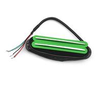 sostituzione Del Pickup Per Chitarra Elettrica Multi Colour Alnico 5 Twin Blade Humbucker Mini Double Coil Pickup 9K Per ST Single Size Pickup Parti Per Chitarra Elettrica(Green)