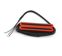 sostituzione Del Pickup Per Chitarra Elettrica Multi Colour Alnico 5 Twin Blade Humbucker Mini Double Coil Pickup 9K Per ST Single Size Pickup Parti Per Chitarra Elettrica(Red 2)