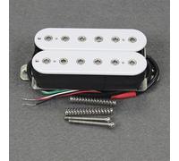 sostituzione Del Pickup Per Chitarra Elettrica Pickup A Doppia Bobina Per Chitarra Elettrica 12 Nucleo Magnetico Regolabile A 6 Angoli Doppio Collegamento Quattro Fili Taglio Singolo(Neck A)