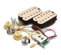 sostituzione Del Pickup Per Chitarra Elettrica Pickup Humbucker Per Chitarra Con Interruttore Per Chitarra A 3 Vie Potenziometro Da 500K Cablaggio 1T1V Pickup Per Chitarra Elettrica Precablato(B)